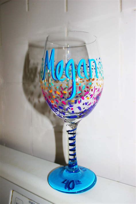 versace printed wine glass
